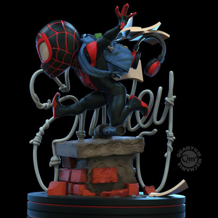 Marvel - Figurine Q-Fig Elite Spider-Man: Miles Morales 10 cm - Figurine -Discount