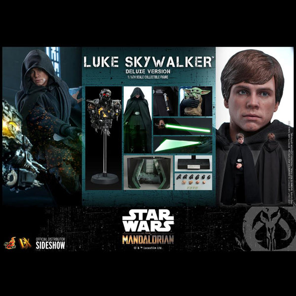 The Mandalorian DX23 Luke Skywalker Jedi Knight with Grogu Deluxe 1/6th Scale Collectible Figure Set