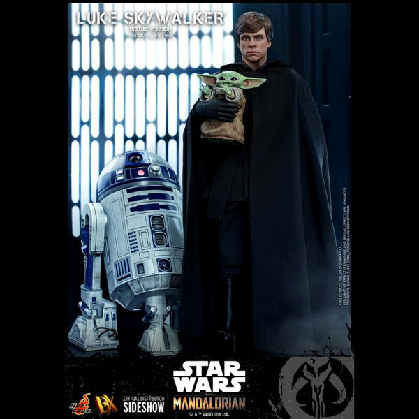 The Mandalorian DX23 Luke Skywalker Jedi Knight with Grogu Deluxe 1/6th Scale Collectible Figure Set