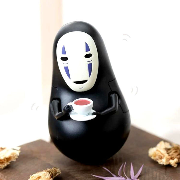 Spirited Away No-Face with Teacup Roly Poly Tilting Figure