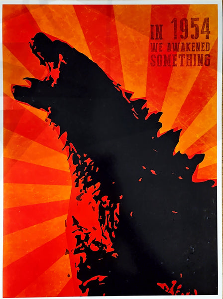 Godzilla in 1954 we awakened Something  Poster