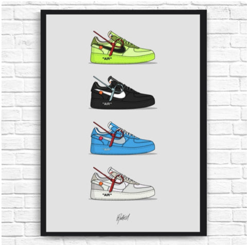 Nike Off-White Air Force 1 Collection Poster