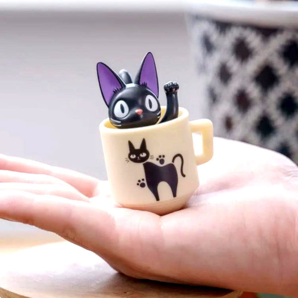 Kiki's Delivery Service Jiji in Teacup Roly Poly Tilting Figure