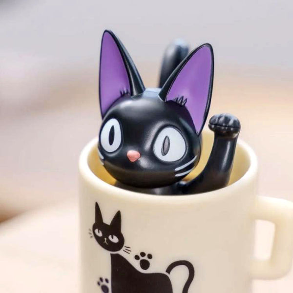 Kiki's Delivery Service Jiji in Teacup Roly Poly Tilting Figure