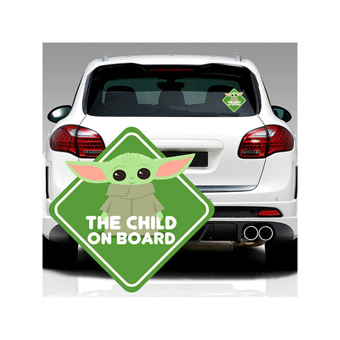 The Mandalorian The Child On Board Window Decal