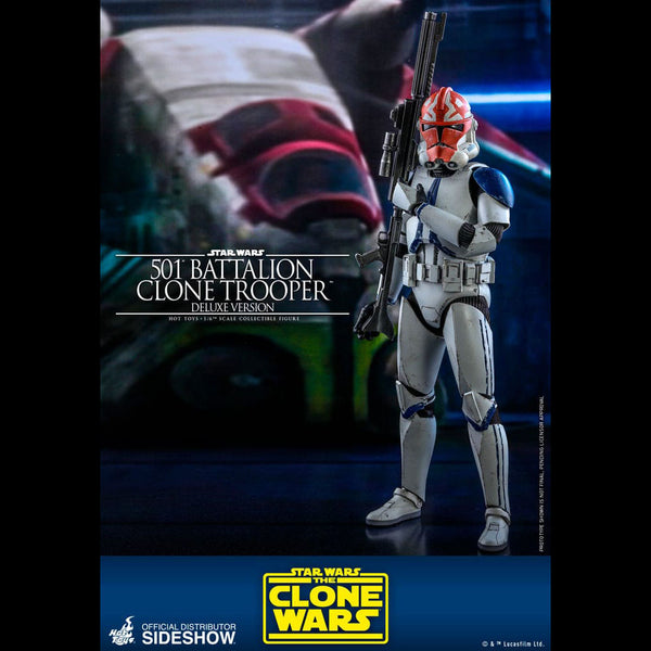 501st Battalion Clone Trooper (Deluxe) Sixth Scale Figure by Hot Toys ( Opened item )