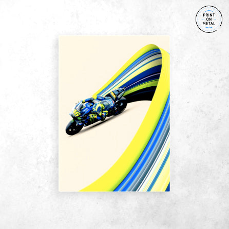 Valentino Rossi 46 Poster - " Printed on Steel "