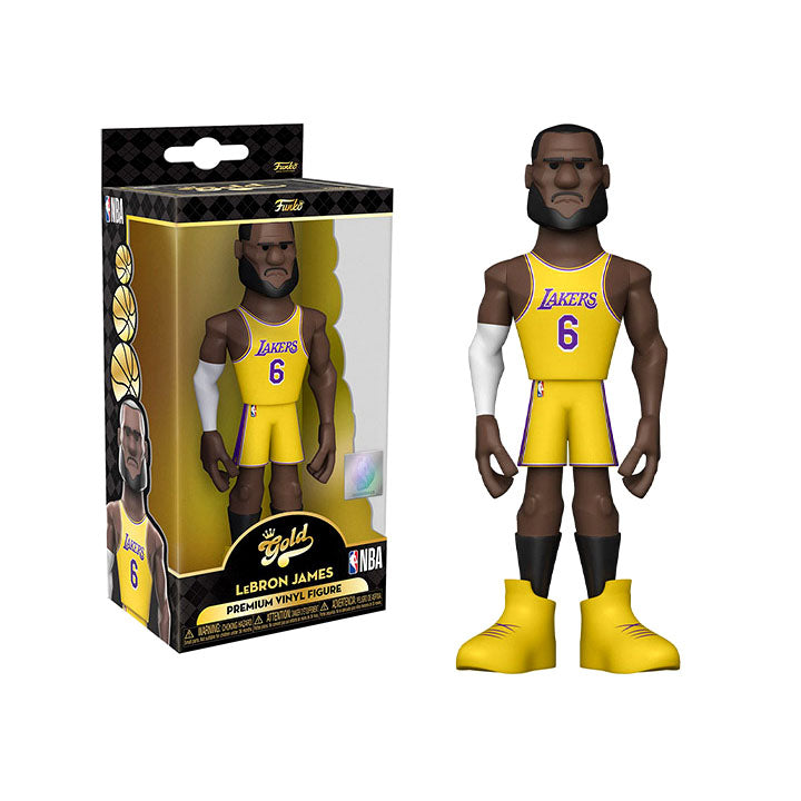 NBA: Lakers Gold LeBron James 12-Inch Premium Vinyl Figure